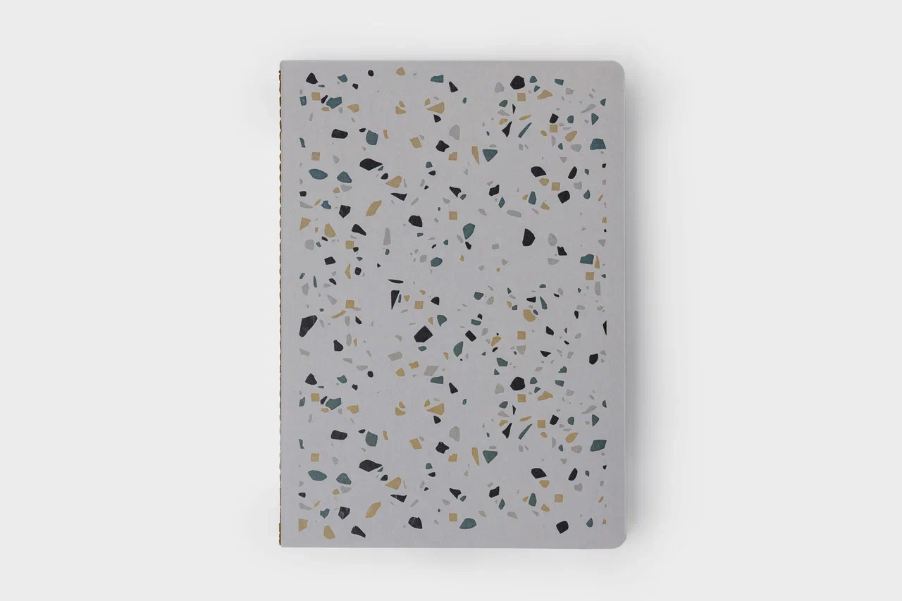 Блокнот "Прочнее камня", Серый